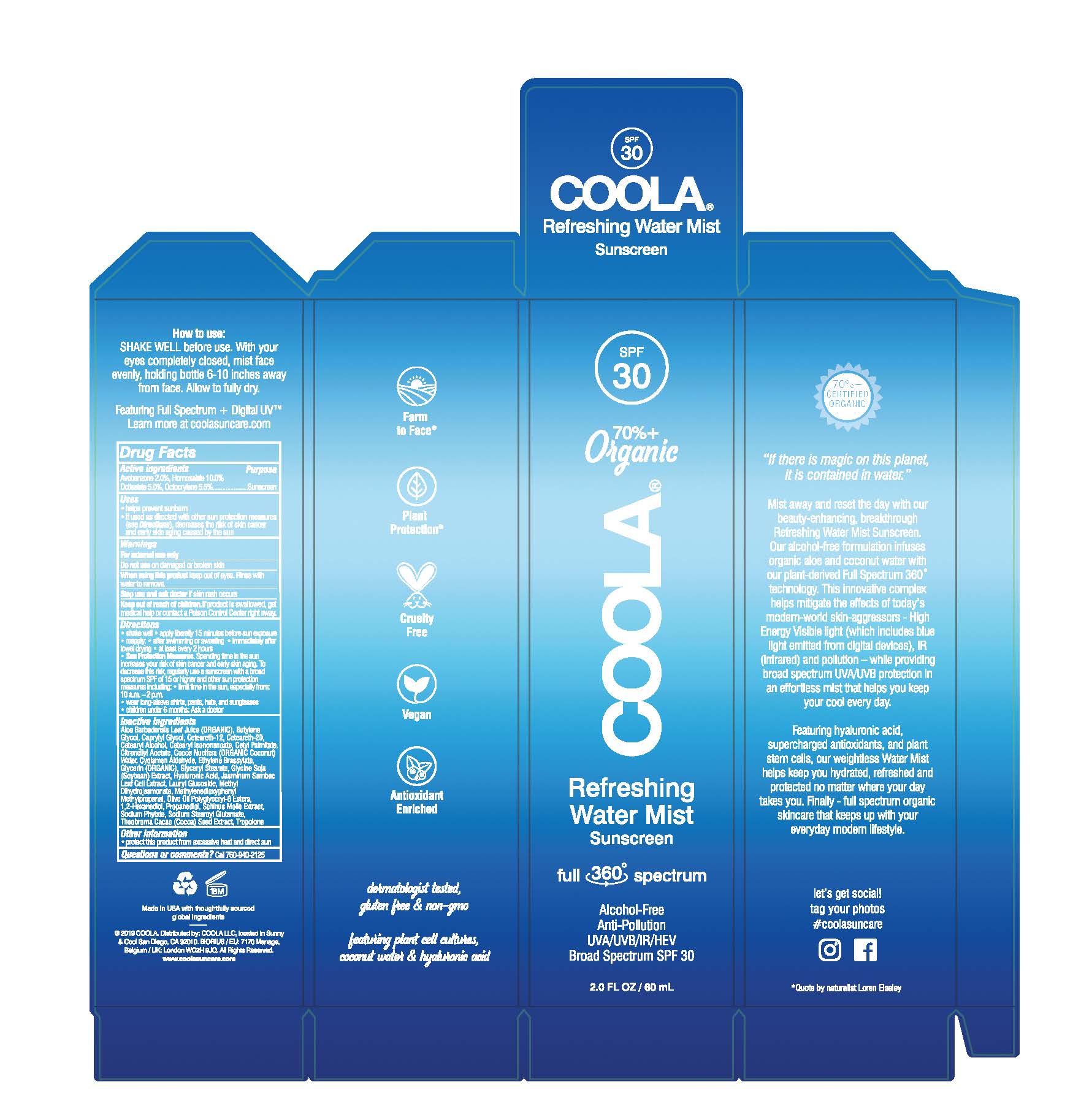 Refreshing Water Mist sunscreen carton image