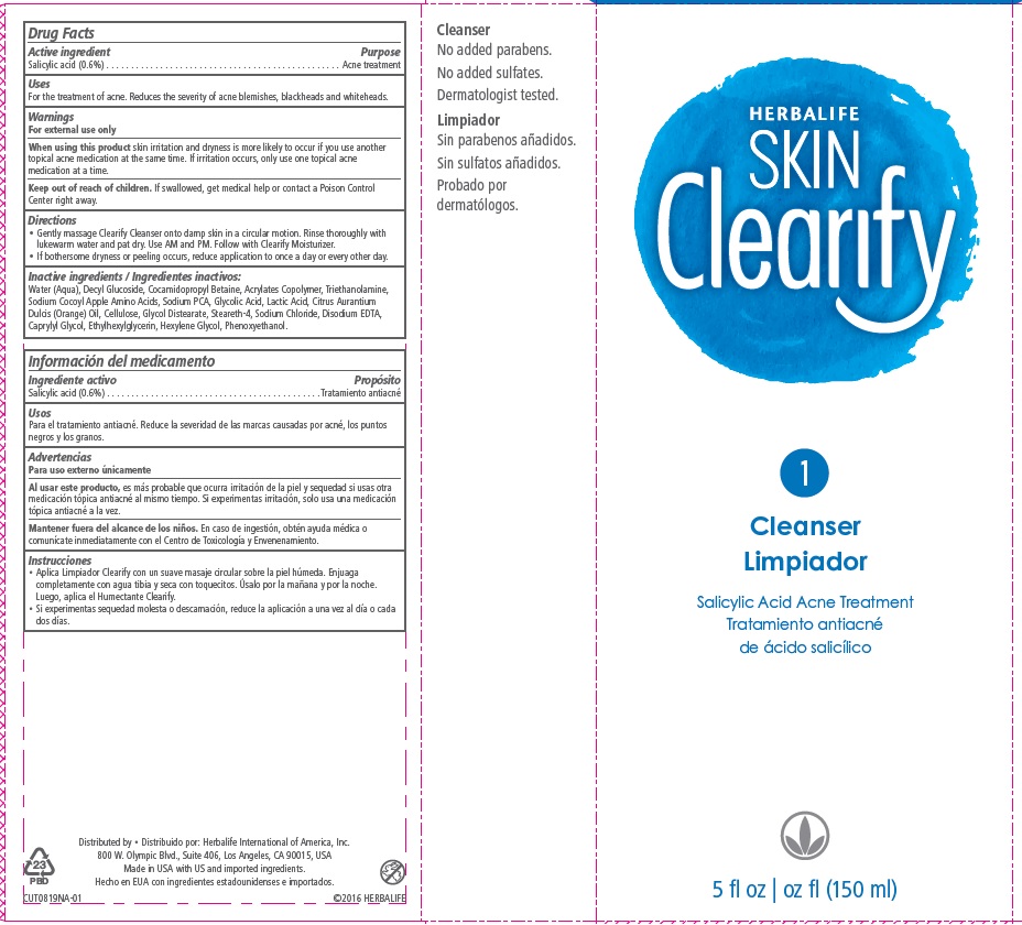 HERBALIFE  SKIN  Clearify  1  Cleanser  Salicylic Acid Acne Treatment  5 fl oz (150 ml)