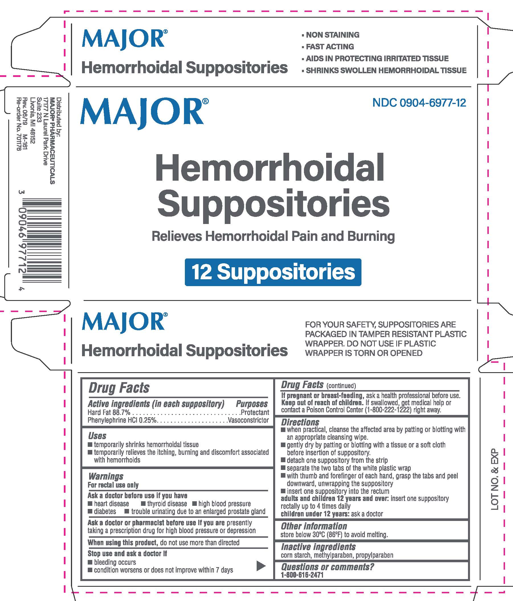 Major Hem Suppositories
