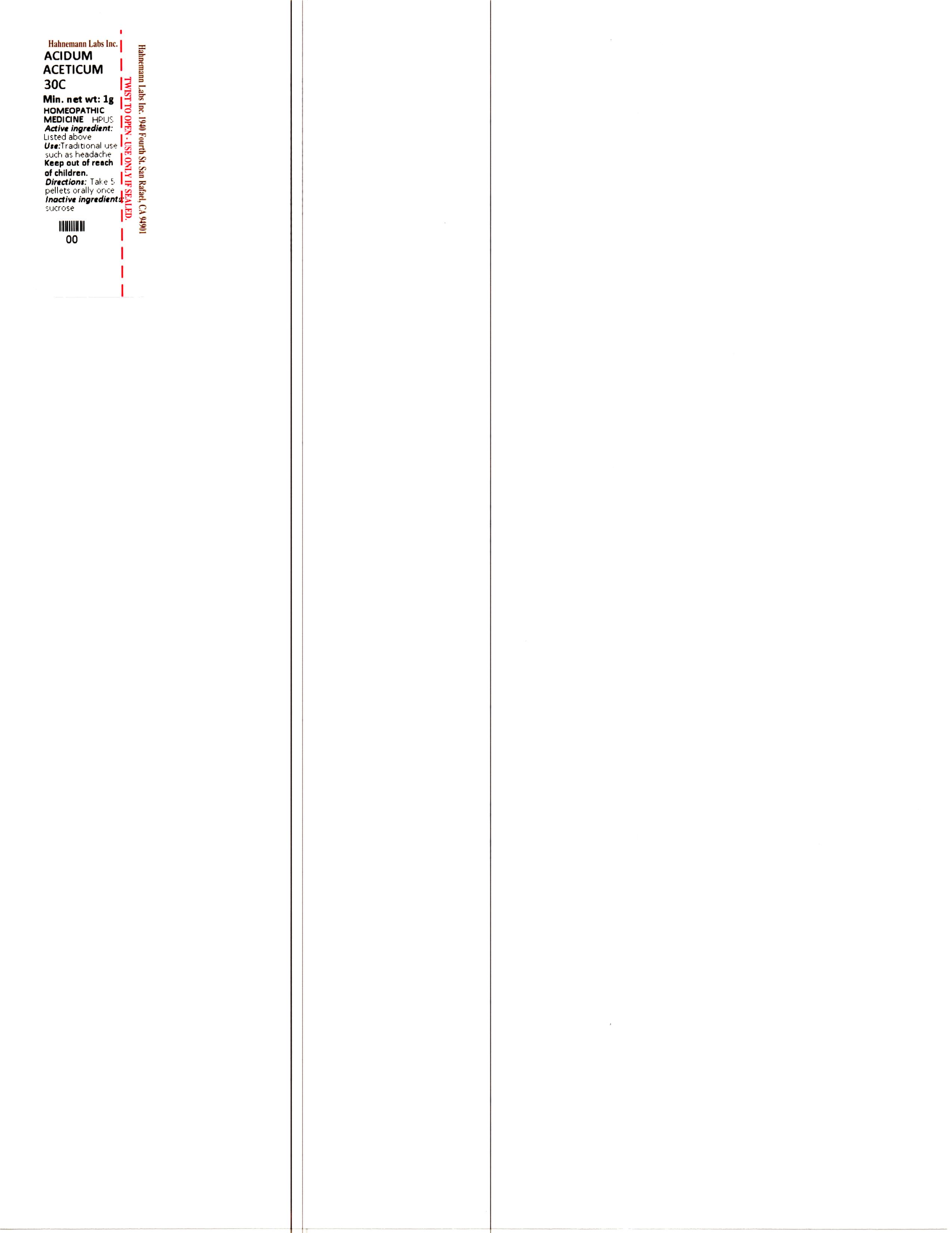 Acidum Aceticum 30C 1g