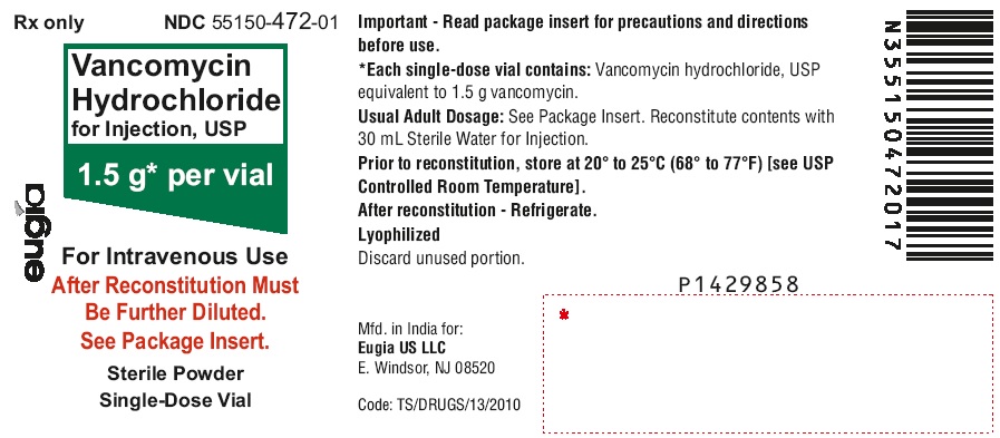 PACKAGE LABEL.PRINCIPAL DISPLAY PANEL 1.5 g per vial - Container Label