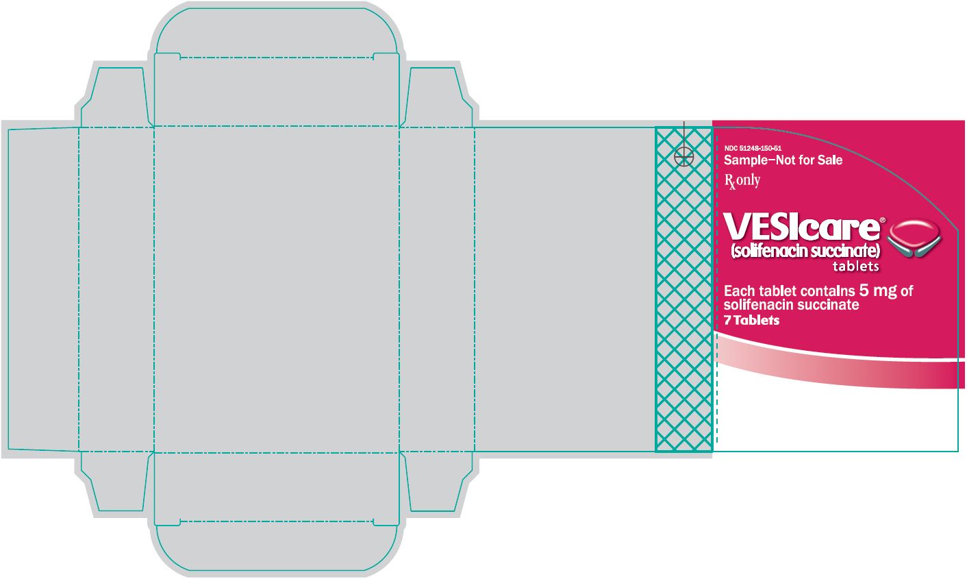 VESIcare (solifenacin succinate) tablets 5 mg back label