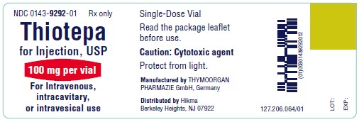 Thiotepa Vial Label