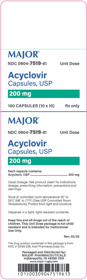 200mg carton label