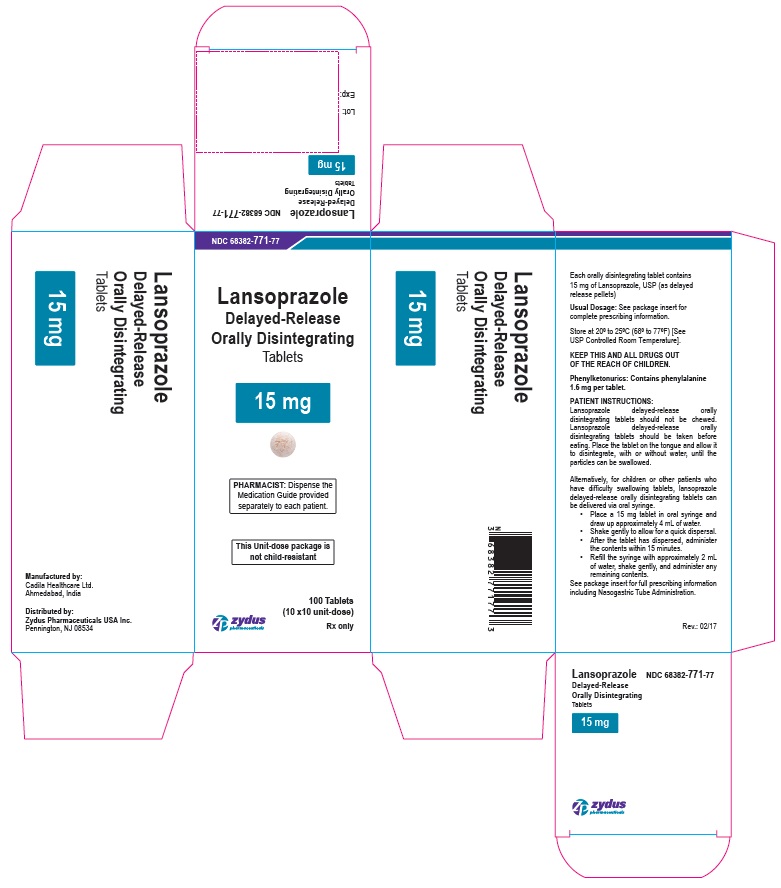 Lansoprazole delayed-release orally disintegrating tablets, 15 mg