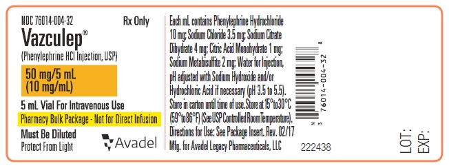 5 mL Vial - Container Label