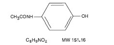 acetaminophen chemical structure