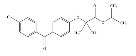 Fenofibrate Structural Formula