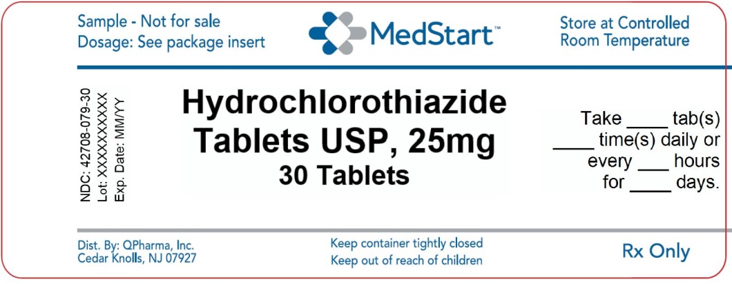 42708-079-30 Hydrochlorothiazide Tablets USP 25mg x 30