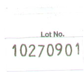 Lot Label