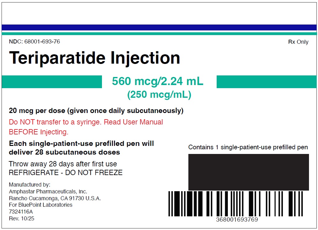 Teriparatide Injection Label 10-25