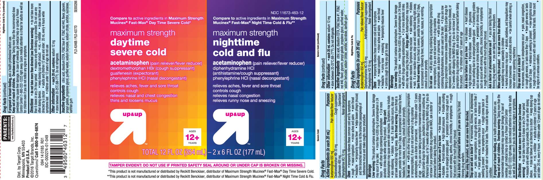 Acetaminophen 650 mg, Diphenhydramine HCI 25 mg, Phenylephrine HCI 10 mg Acetaminophen 650 mg, Dextromethorphan HBr 20 mg Guaifenesin 400 mg Phenylephrine HCI 10 mg