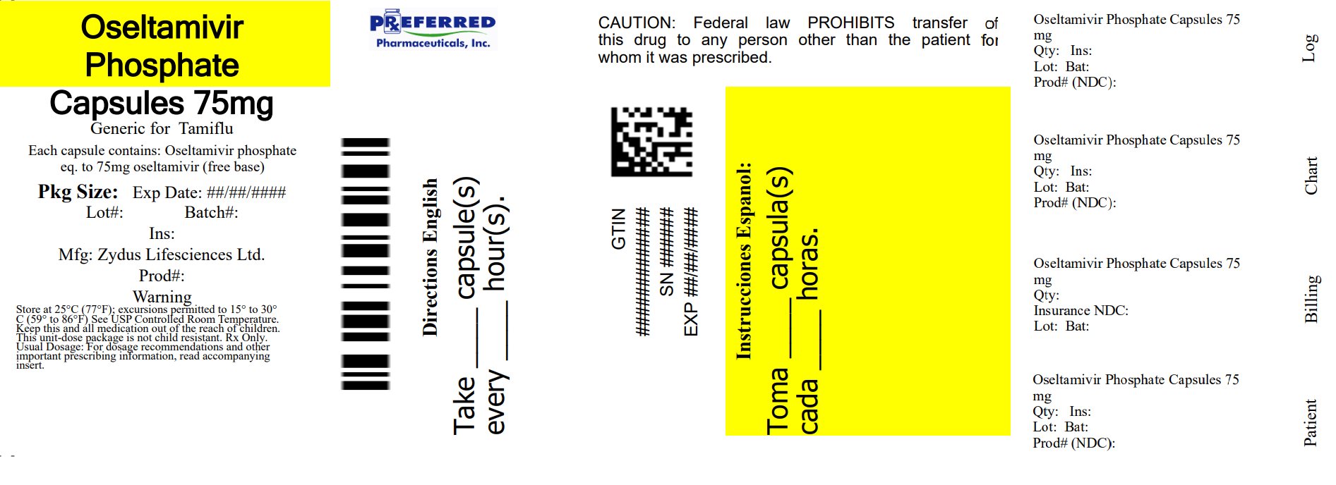 Oseltamivir Phosphate Capsules 75mg 