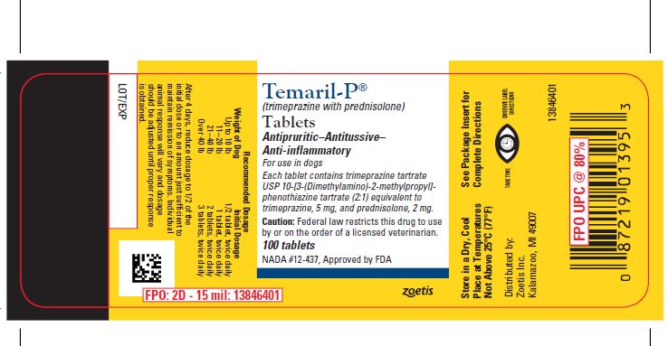 Temaril-P 100 tab label