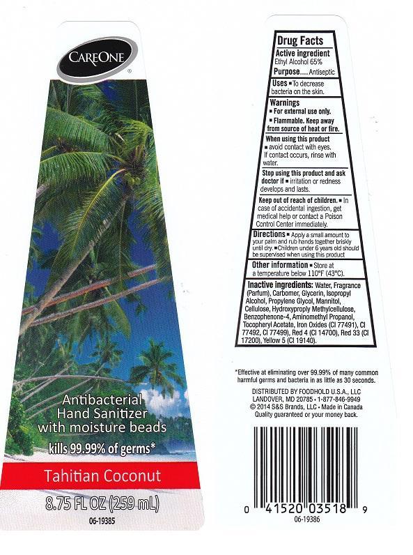 CAREONE TAHITIAN COCONUT ethyl alcohol liquid