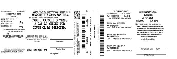 benzonatate by RPK Pharmaceuticals, Inc. BENZONATATE capsule