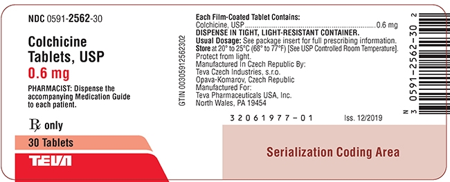 Colchicine tablets 0.6 mg 30s