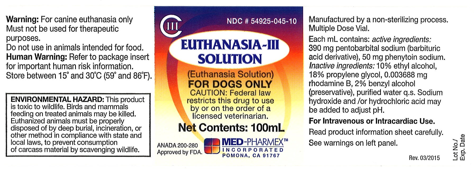 Euthanasis-III Solution