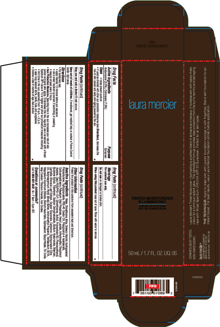 Principal Display Panel - 50 mL Tube Carton - Bare Radiance