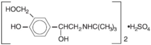 Albuterol Sulfate Structural Formula