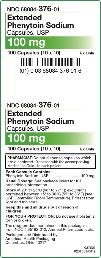 100 mg Extended Phenytoin Sodium Capsule Carton