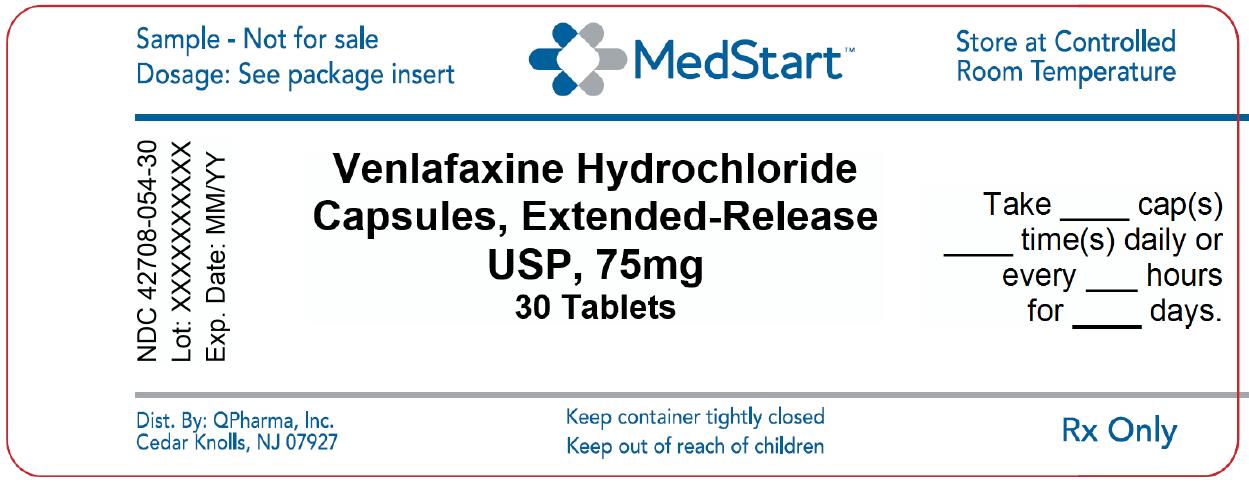 42708-054-30 Venlafaxine Hydrochloride Capsules Extended-Release USP 75mg x 30 V2