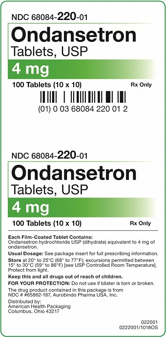 4 mg Ondansetron Tablet Carton