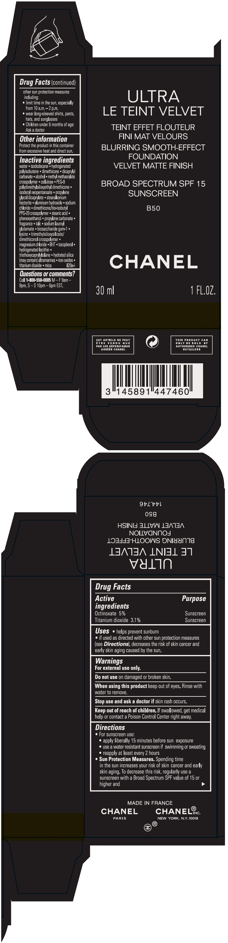 PRINCIPAL DISPLAY PANEL - 30 ml Bottle Carton - B50