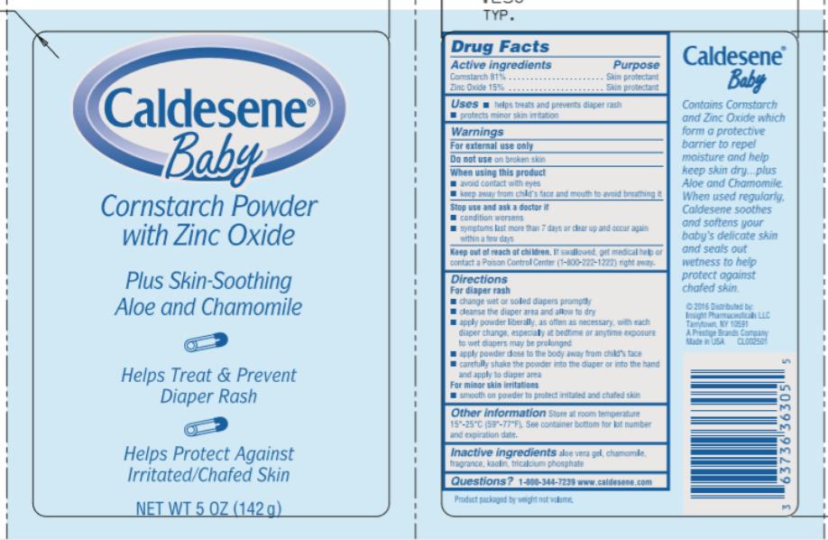 PRINCIPAL DISPLAY PANEL - 142 g Label
Caldesene® 
Baby
Cornstarch Powder
with Zinc Oxide
NET WT 5 OZ (142 g)

