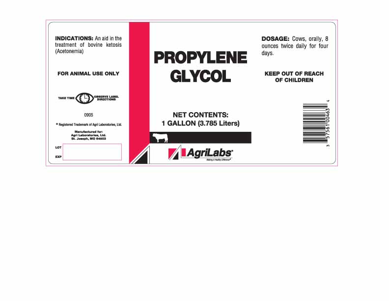 Agrilabs propylene glycol gallon bottle label