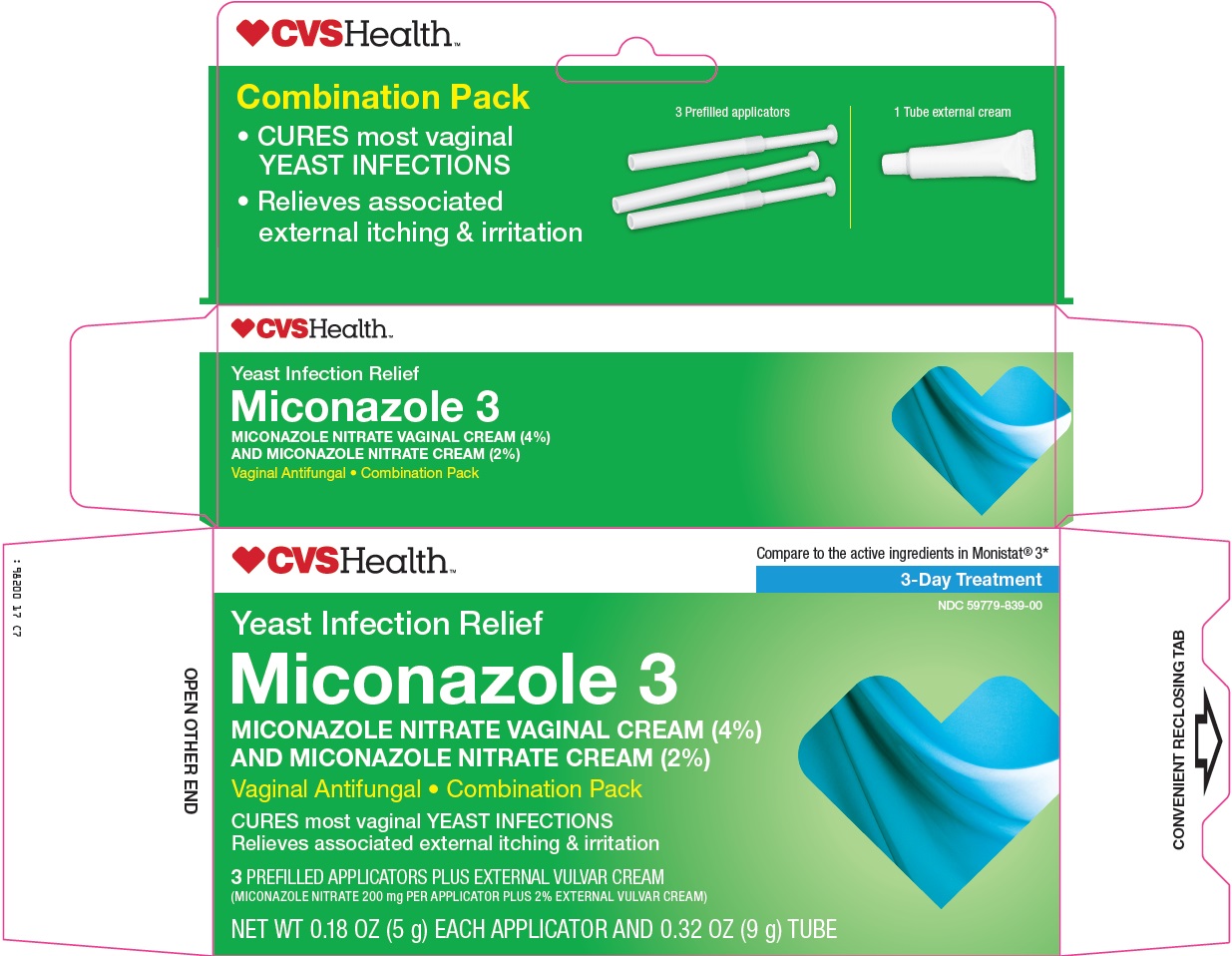 CVS HEALTH Miconazole 3 image 1
