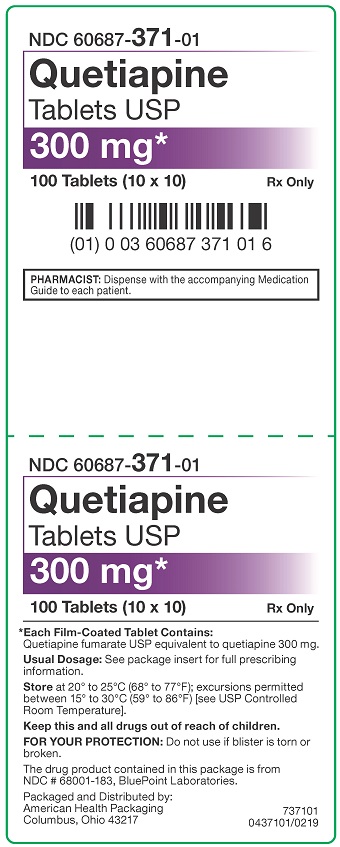 300 mg Quetiapine Tablets Carton
