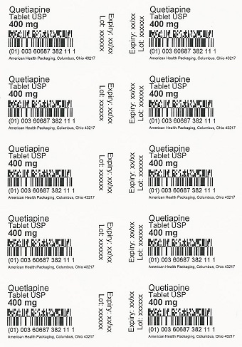400 mg Quetiapine Tablet Blister