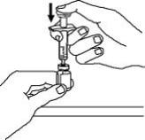 3.	Open the wrapper that contains the 25 gauge needle by peeling apart the tabs and set the needle aside for later use.  The 25 gauge needle will be used to mix the liquid with the powder and for withdrawing Enbrel from the vial.
