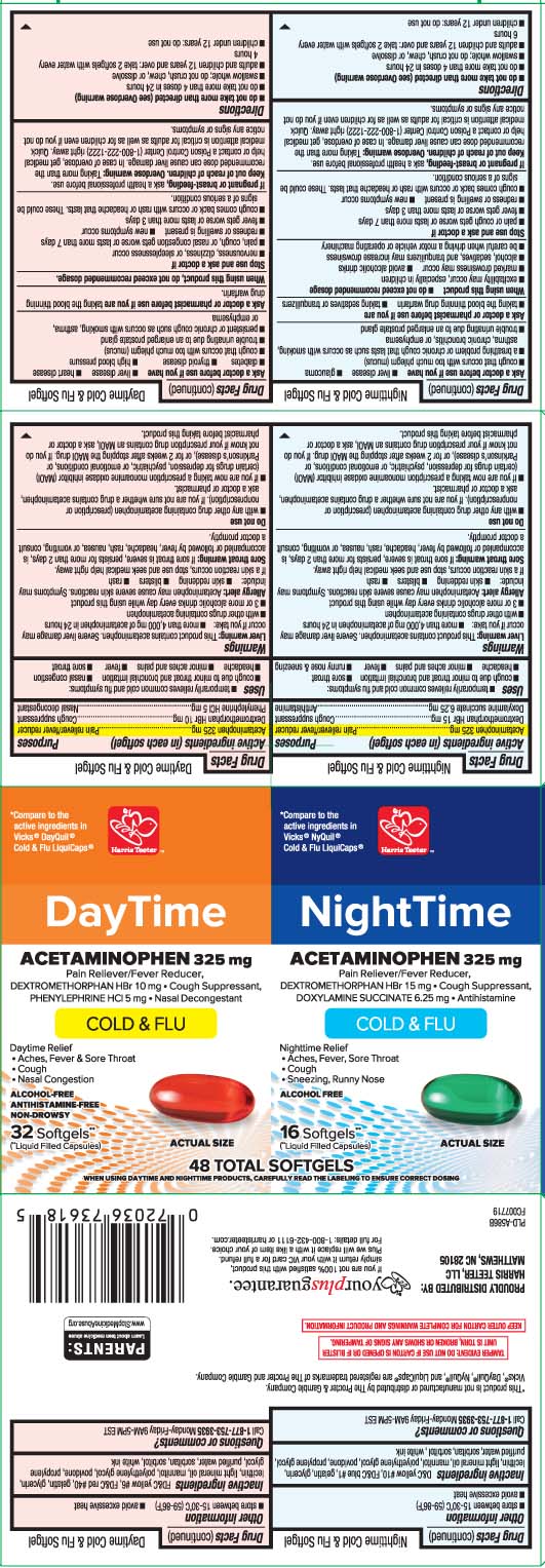 Acetaminophen 325 mg, Dextromethorphan HBr 10 mg, Phenylephrine HCl 5 mg, Acetaminophen 325 mg, Dextromethorphan HBr 15 mg, Doxylamine Succinate 6.25 mg