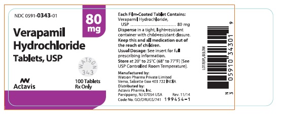 Verapamil Hydrochloride Tablets, USP