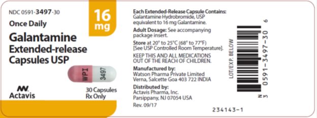 Galantamine Extended-Release Capsules USP 16 mg, 30s Label