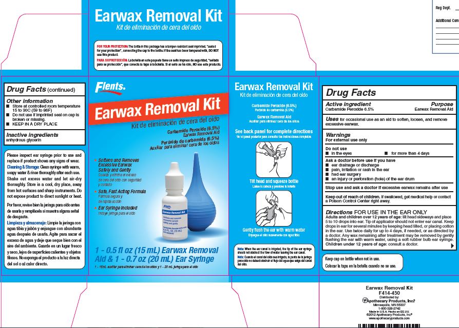 Flents Earwax Removal Kit Box