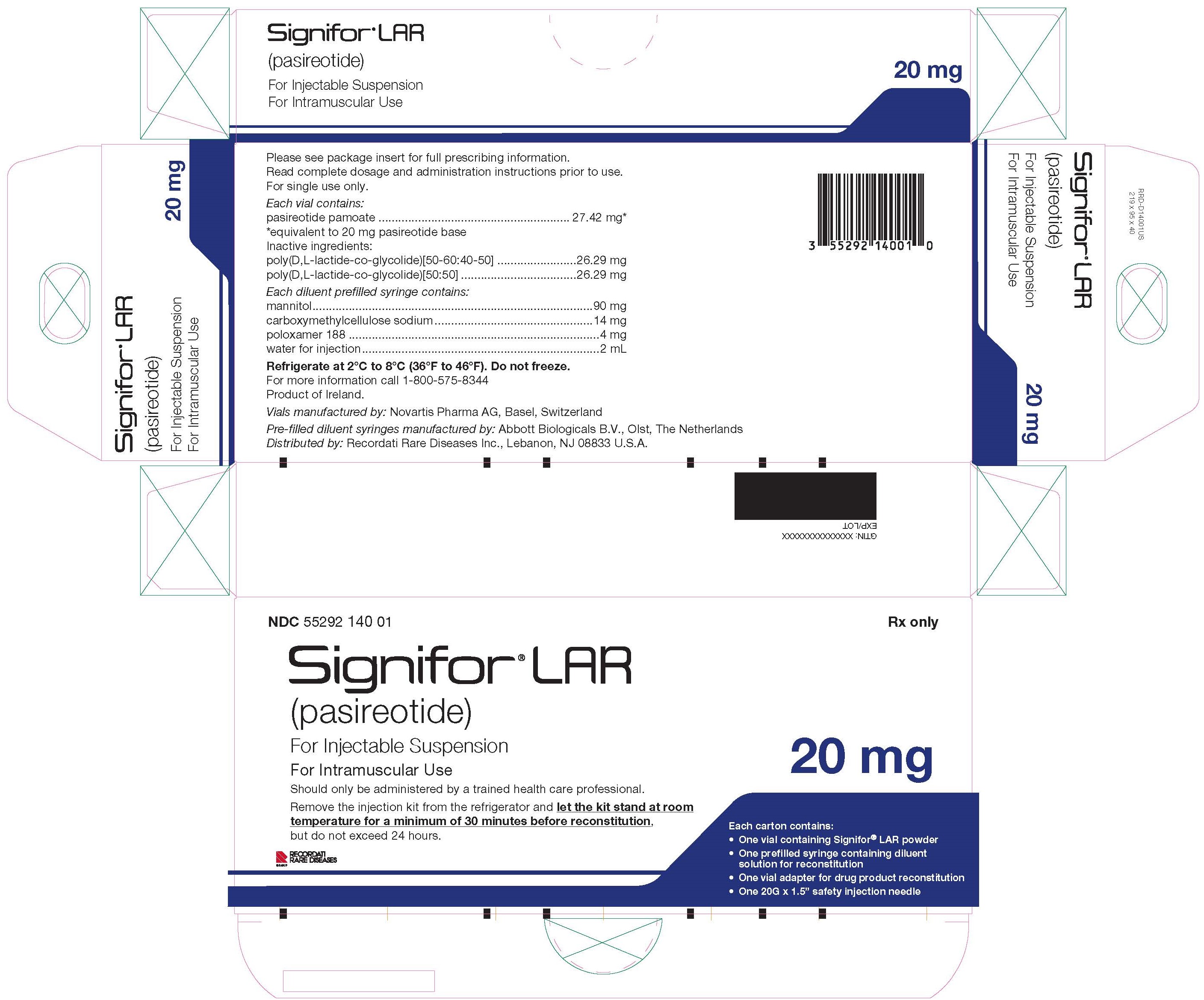 Signifor LAR 20 mg CRT