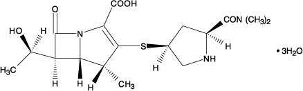 Meropenem Chemical Structure
