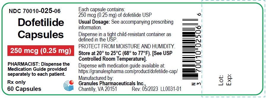 dofetilide-250mcg