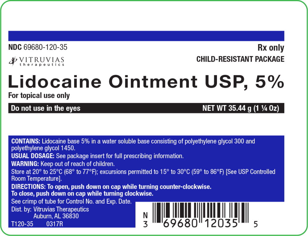 Principal Display Panel - Lidocaine Ointment USP Tube Label