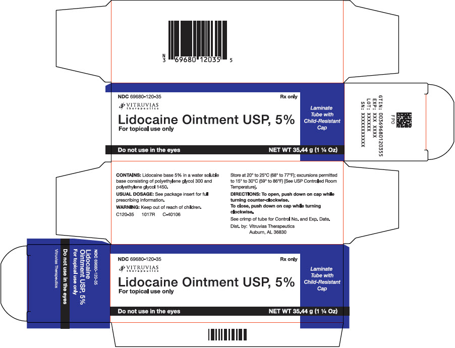 Principal Display Panel - Lidocaine Ointment USP Carton Label