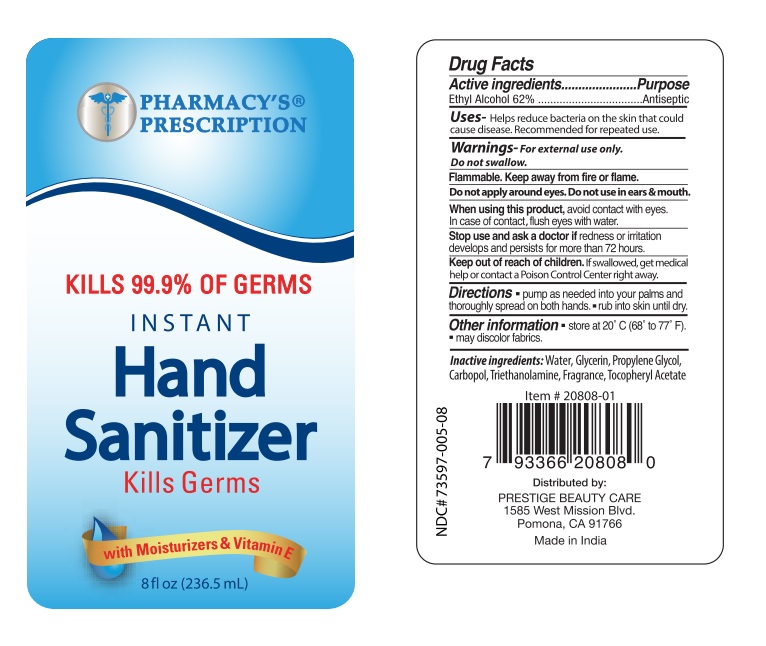 Pharmacy's Prescription Hand Sanitizer