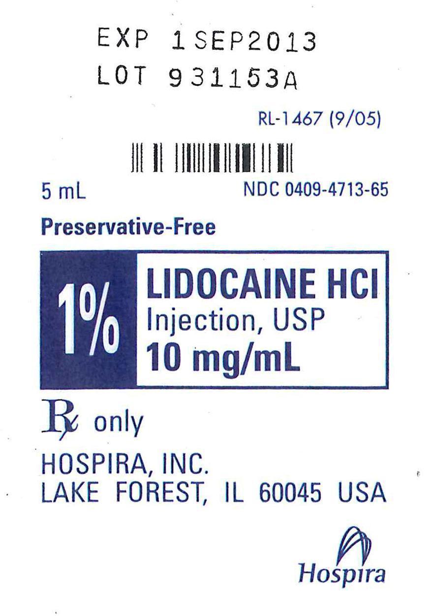 Lidocaine Pack Label