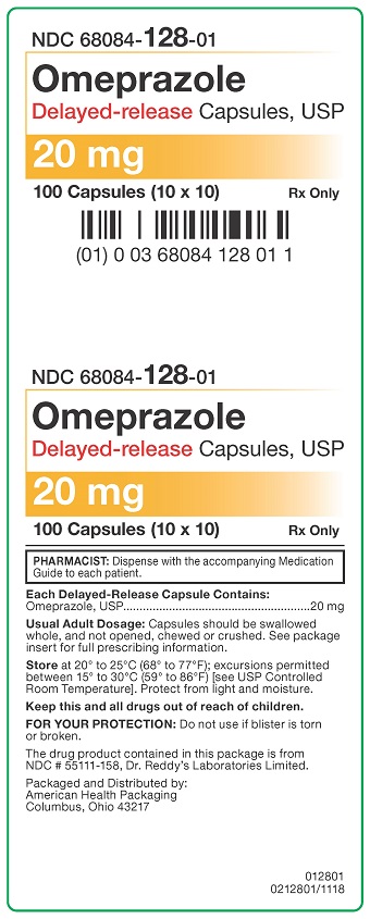 20 mg Omeprazole DR Capsules Carton