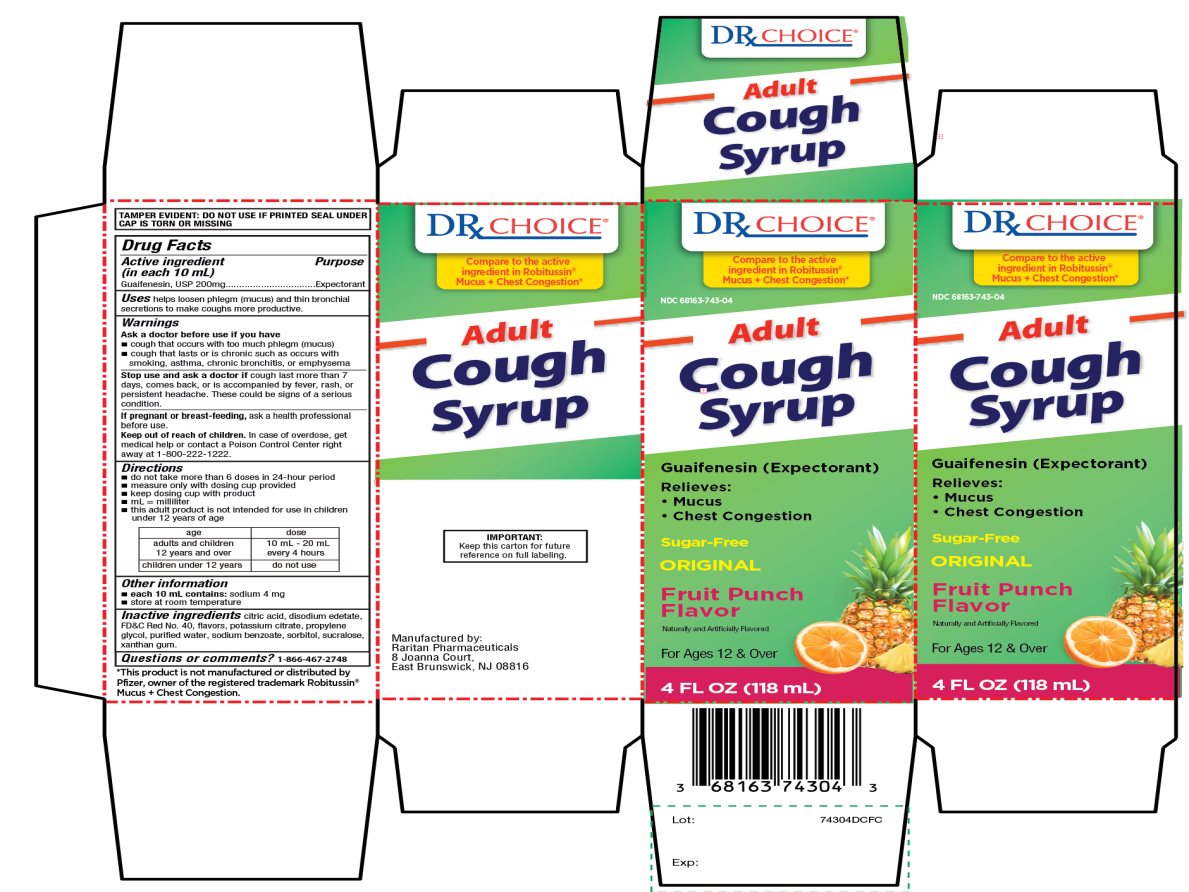 DRx Adult Cough Syrup Fruit Punch Flavor