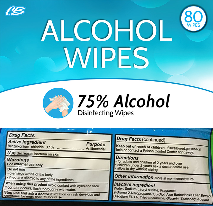 CB Alcohol Wipes