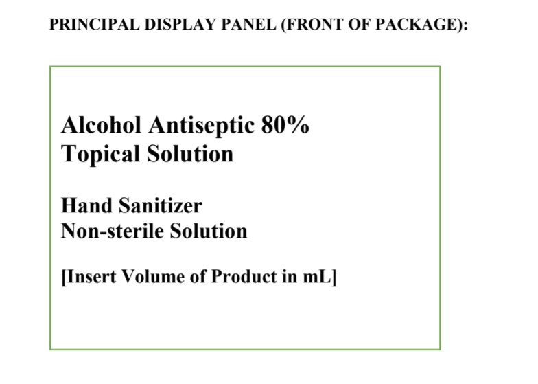 Alcohol Antiseptic 80%