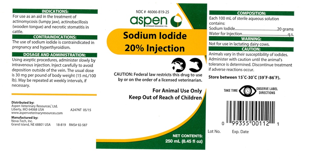 SODIUM IODIDE 20%- sodium iodide injection, solution